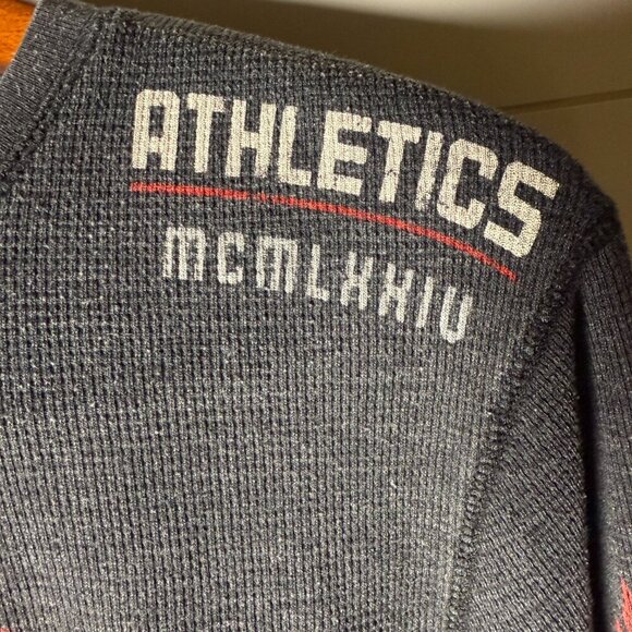 American Fighter Affliction Shirt Mens L Dark Gray Eagle Thermal Long Sleeve - Picture 5 of 7